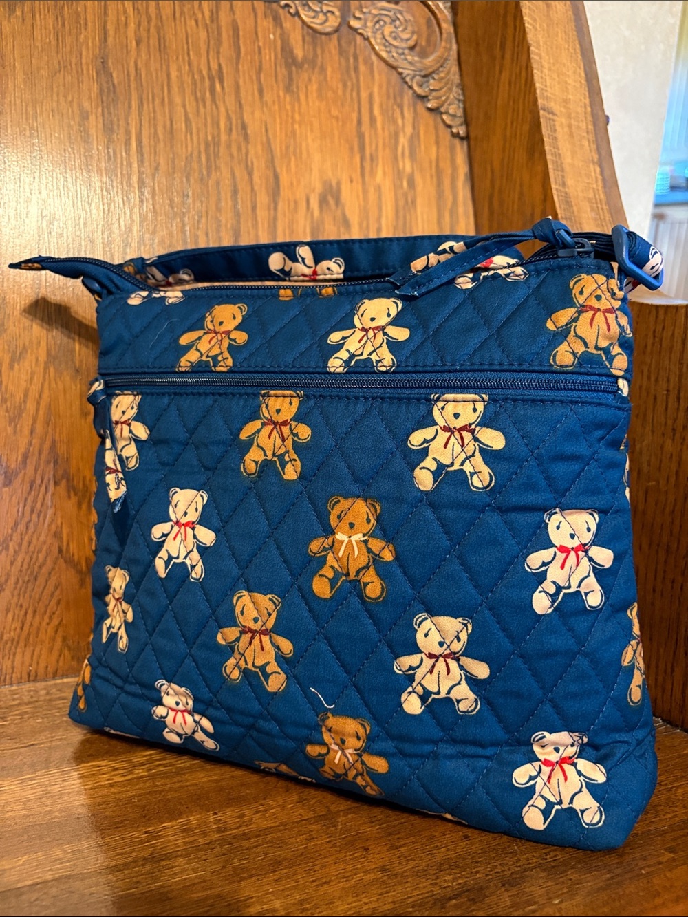 NWT-Vera Bradley-Bunch of 🐻 Bears 🧸Original Zip Hipster Crossbody Bag-$80 - Picture 3 of 16